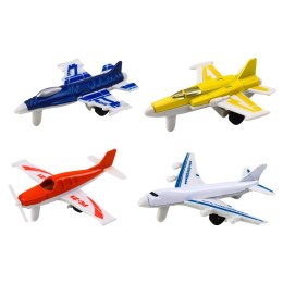 LEAN Toys Zestaw Samoloty Odrzutowce Kolorowe 1:400 4 Szt