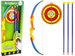 LEAN Toys Zestaw Strzelecki Łuk Sportowy Tarcza Strzały Pomarańczowy