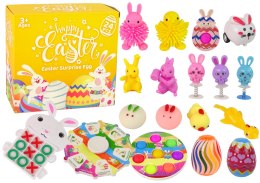 LEAN Toys Zestaw Zabawek Wielkanocnych Fidget Toys Antystresowe 18 Elementów