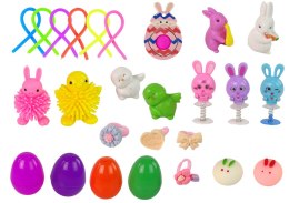 LEAN Toys Zestaw Zabawek Wielkanocnych Fidget Toys Antystresowe 24 Elementów