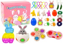 LEAN Toys Zestaw Zabawek Wielkanocnych Fidget Toys Antystresowe 29 Elementów