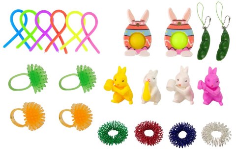 LEAN Toys Zestaw Zabawek Wielkanocnych Fidget Toys Antystresowe 29 Elementów LEAN Toys Zestaw Zabawek Wielkanocnych Fidget Toys Antystresowe 29 Elementów