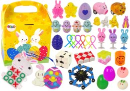 LEAN Toys Zestaw Zabawek Wielkanocnych Fidget Toys Antystresowe 36 Elementów