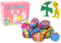 LEAN Toys Zestaw Zabawek Wielkanocnych Pisanki Figurka Dinozaur 12 Elementów