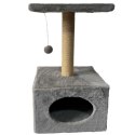 LEAN Drapak Z Legowiskiem Dla Kota Wisząca Myszka 31cm x 31cm x 56cm
