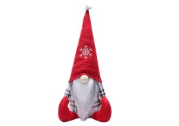 LEAN Krasnal Skrzat Świąteczny Czerwona Czapka Dzwoneczek 32cm