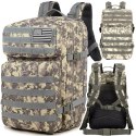 LEAN Plecak Militarny Wojskowy Taktyczny Szary 40-60L