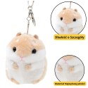 LEAN TOYS Pluszowy Chomik Maskotka Brelok Beżowy 10cm