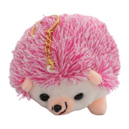 LEAN TOYS Pluszowy Jeż Maskotka Brelok Kółko Różowy 9cm