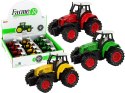 LEAN TOYS Traktor Ciągnik Resorak Metalowy z Napędem