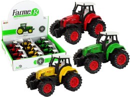 LEAN TOYS Traktor Ciągnik Resorak Metalowy z Napędem