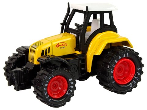 LEAN TOYS Traktor Ciągnik Resorak Metalowy z Napędem LEAN TOYS Traktor Ciągnik Resorak Metalowy z Napędem