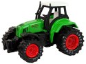LEAN TOYS Traktor Ciągnik Resorak Metalowy z Napędem