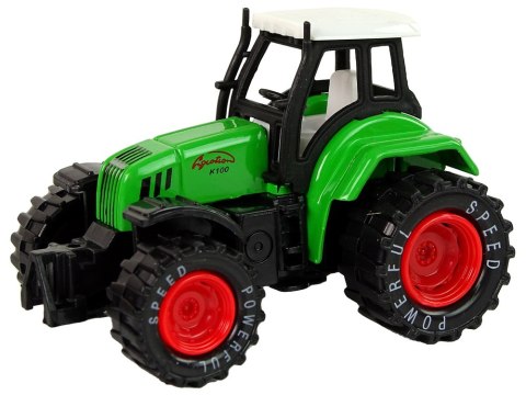 LEAN TOYS Traktor Ciągnik Resorak Metalowy z Napędem LEAN TOYS Traktor Ciągnik Resorak Metalowy z Napędem