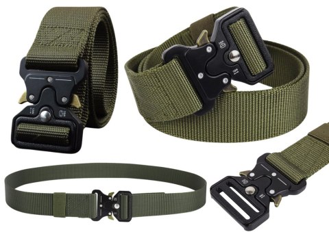 LEAN Taktyczny Pas Militarny Parciany Czarny 120 x 3,8cm LEAN Taktyczny Pas Militarny Parciany Czarny 120 x 3,8cm