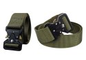 LEAN Taktyczny Pas Militarny Parciany Czarny 120 x 3,8cm