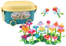 LEAN Toys Klocki Konstrukcyjne W Kuferku Ogród Kwiatki 139 Elementów