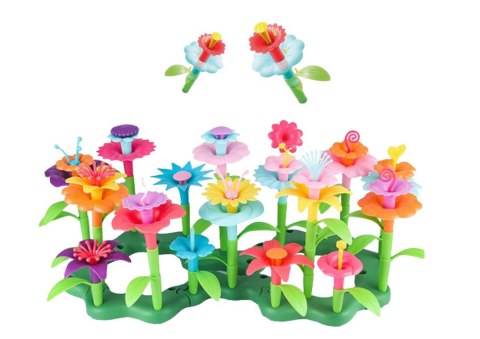 LEAN Toys Klocki Konstrukcyjne W Kuferku Ogród Kwiatki 139 Elementów LEAN Toys Klocki Konstrukcyjne W Kuferku Ogród Kwiatki 139 Elementów