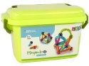 LEAN Toys Klocki Magnetyczne Konstrukcyjne Edukacyjne Kuferek 68 Elementów