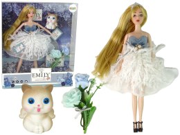 LEAN Toys Lalka Dla Dzieci Emily Kotek Kwiaty