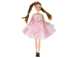 LEAN Toys Lalka Dla Dzieci Emily Warkocze Kot Kwiaty