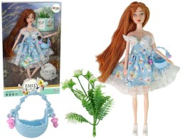 LEAN Toys Lalka Dla Dzieci Emily Wiosenna Rude Włosy Kwiaty