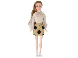 LEAN Toys Lalka Dla Dzieci Emily z Gitarą Okulary Długie Blond Włosy Kotek