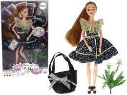 LEAN Toys Lalka Emily Pokaz Mody Kwiat Torebka