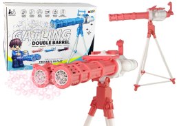 LEAN Toys Pistolet na Statywie Bańki Mydlane Różowy