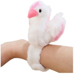 LEAN Toys Pluszowa Maskotka Łabędź Opaska Bransoletka Na Rękę Biały