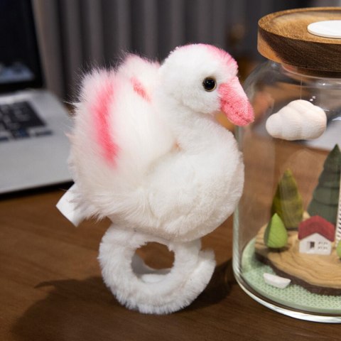 LEAN Toys Pluszowa Maskotka Łabędź Opaska Bransoletka Na Rękę Biały LEAN Toys Pluszowa Maskotka Łabędź Opaska Bransoletka Na Rękę Biały