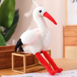 LEAN Toys Pluszowy Bocian Ptak Pluszak Maskotka Przytulanka 37cm