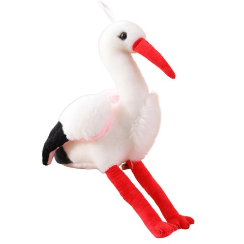 LEAN Toys Pluszowy Bocian Ptak Pluszak Maskotka Przytulanka 37cm LEAN Toys Pluszowy Bocian Ptak Pluszak Maskotka Przytulanka 37cm