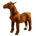 LEAN Toys Pluszowy Koń Pluszak Maskotka Przytulanka Brązowy 40cm x 37cm