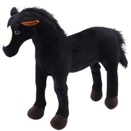 LEAN Toys Pluszowy Koń Pluszak Maskotka Przytulanka Czarny 40cm x 37cm