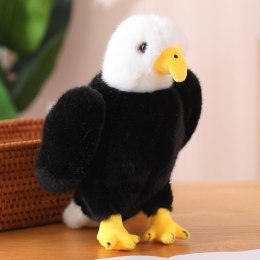 LEAN Toys Pluszowy Orzeł Ptak Pluszak Maskotka Przytulanka Czarno Biały 25cm