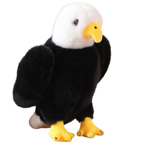 LEAN Toys Pluszowy Orzeł Ptak Pluszak Maskotka Przytulanka Czarno Biały 25cm LEAN Toys Pluszowy Orzeł Ptak Pluszak Maskotka Przytulanka Czarno Biały 25cm