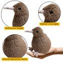 LEAN Toys Pluszowy Ptak Kiwi Pluszak Maskotka Przytulanka Ciemnobrązowy 21cm
