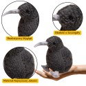 LEAN Toys Pluszowy Ptak Kiwi Pluszak Maskotka Przytulanka Czarny 21cm