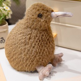 LEAN Toys Pluszowy Ptak Kiwi Pluszak Maskotka Przytulanka Jasnobrązowy 17cm