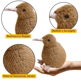 LEAN Toys Pluszowy Ptak Kiwi Pluszak Maskotka Przytulanka Jasnobrązowy 21cm