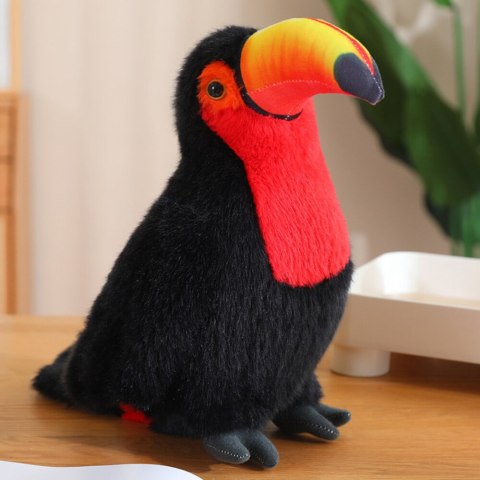 LEAN Toys Pluszowy Ptak Tukan Pluszak Maskotka Przytulanka Czerwony 35cm LEAN Toys Pluszowy Ptak Tukan Pluszak Maskotka Przytulanka Czerwony 35cm