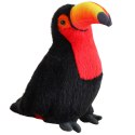 LEAN Toys Pluszowy Ptak Tukan Pluszak Maskotka Przytulanka Czerwony 35cm