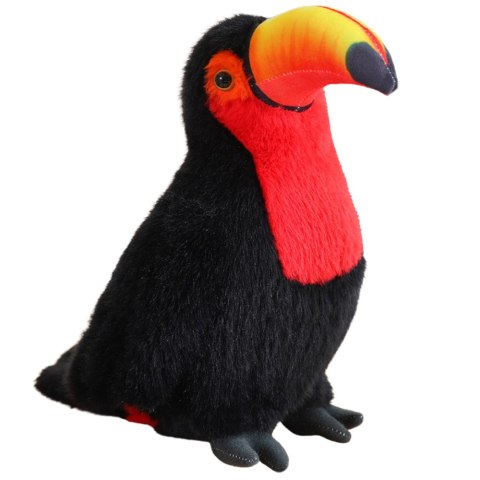 LEAN Toys Pluszowy Ptak Tukan Pluszak Maskotka Przytulanka Czerwony 35cm LEAN Toys Pluszowy Ptak Tukan Pluszak Maskotka Przytulanka Czerwony 35cm