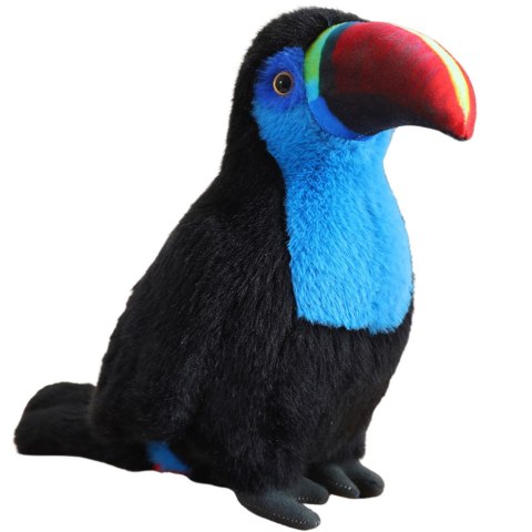 LEAN Toys Pluszowy Ptak Tukan Pluszak Maskotka Przytulanka Niebieski 30cm LEAN Toys Pluszowy Ptak Tukan Pluszak Maskotka Przytulanka Niebieski 30cm