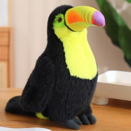 LEAN Toys Pluszowy Ptak Tukan Pluszak Maskotka Przytulanka Żółty 20cm