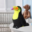LEAN Toys Pluszowy Ptak Tukan Pluszak Maskotka Przytulanka Żółty 20cm