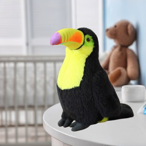 LEAN Toys Pluszowy Ptak Tukan Pluszak Maskotka Przytulanka Żółty 35cm LEAN Toys Pluszowy Ptak Tukan Pluszak Maskotka Przytulanka Żółty 35cm