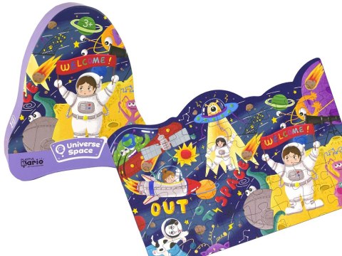 LEAN Toys Puzzle Kosmos Ufo Planety 48 Elementów LEAN Toys Puzzle Kosmos Ufo Planety 48 Elementów