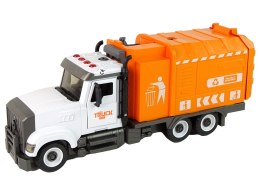 LEAN Toys Śmieciarka do Rozkręcania i Skręcania Akcesoria Pomarańczowa